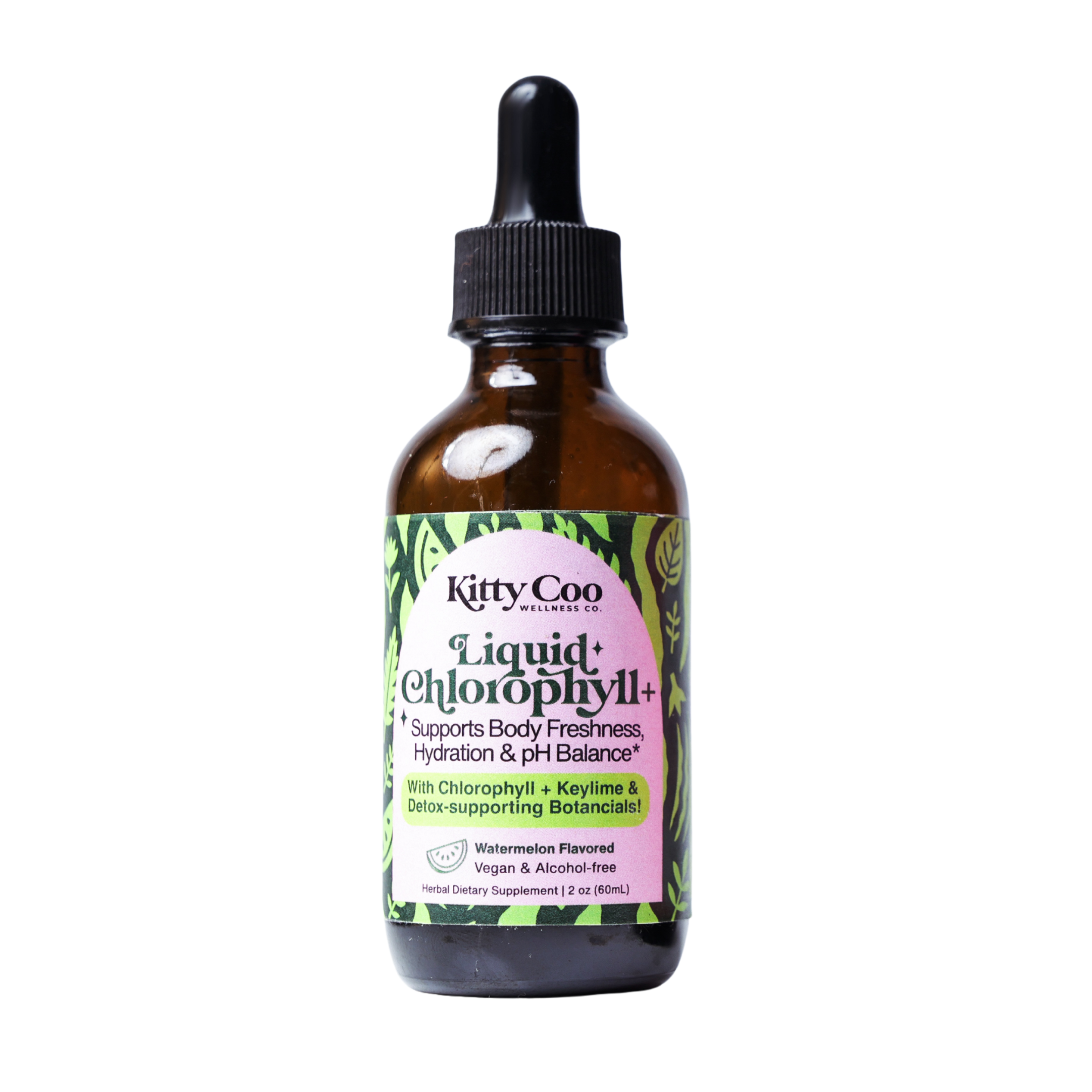 Liquid Chlorophyll+ - Organic Deluxe Vegan Chlorophyll Liquid Drops With Key Lime & Detoxifying Botanicals