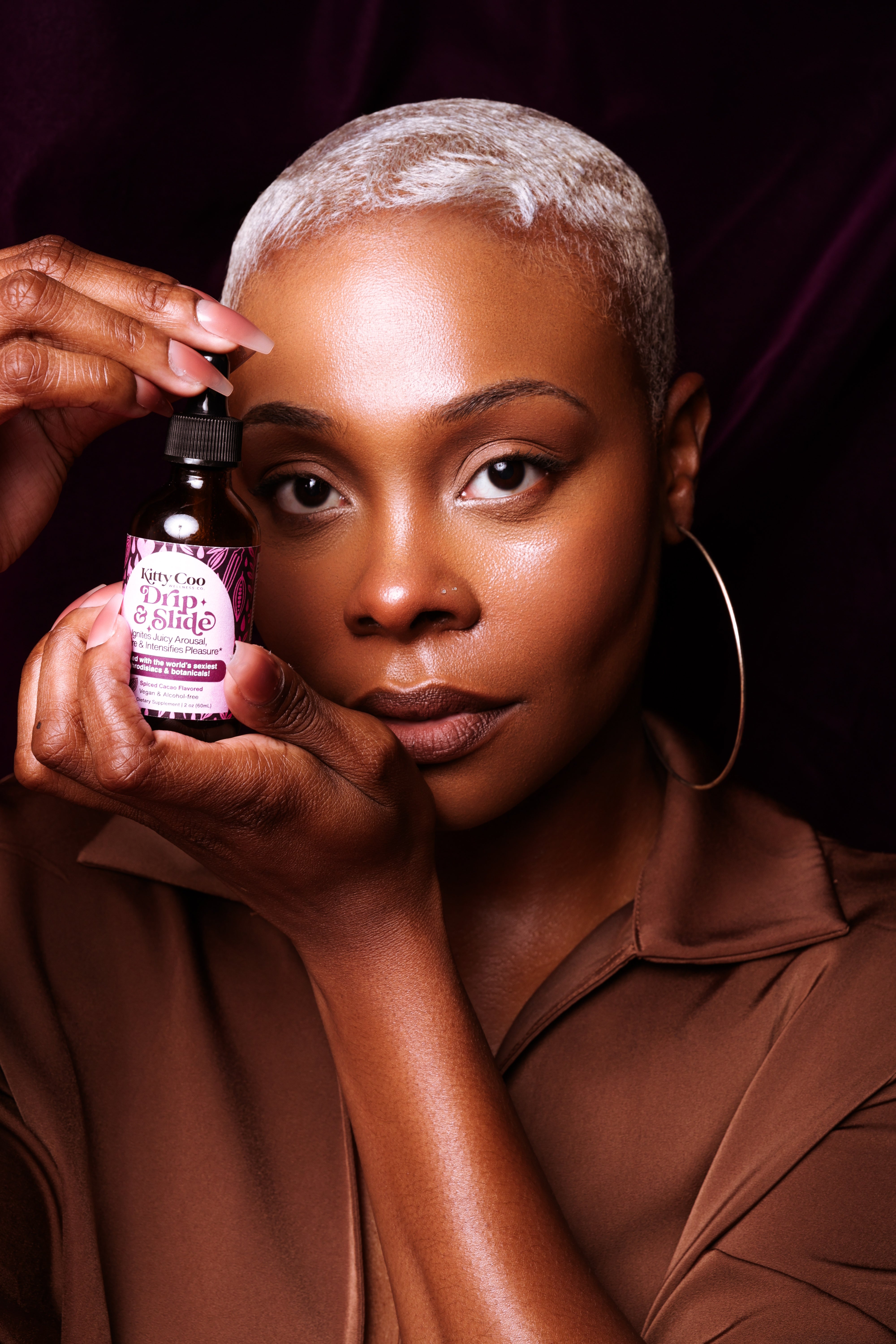 Drip & Slide – Organic Herbal Aphrodisiac Liquid Drops for Libido, Intimate Moisture & Feminine Vitality